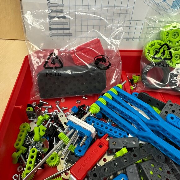 Meccano Erector Set Building Kit With Gears & Wheels For Creative Construction P - Picture 3 of 4